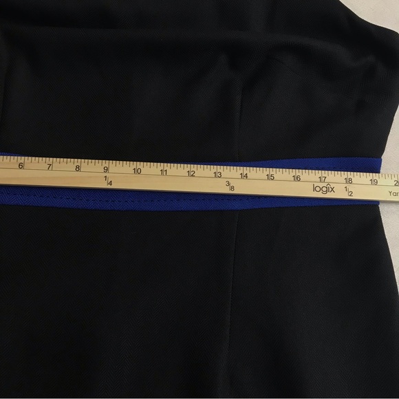 Ks Womens Collection Sheath Dress Size 14W Color Black With Blue 100% Polyester - Picture 8 of 10